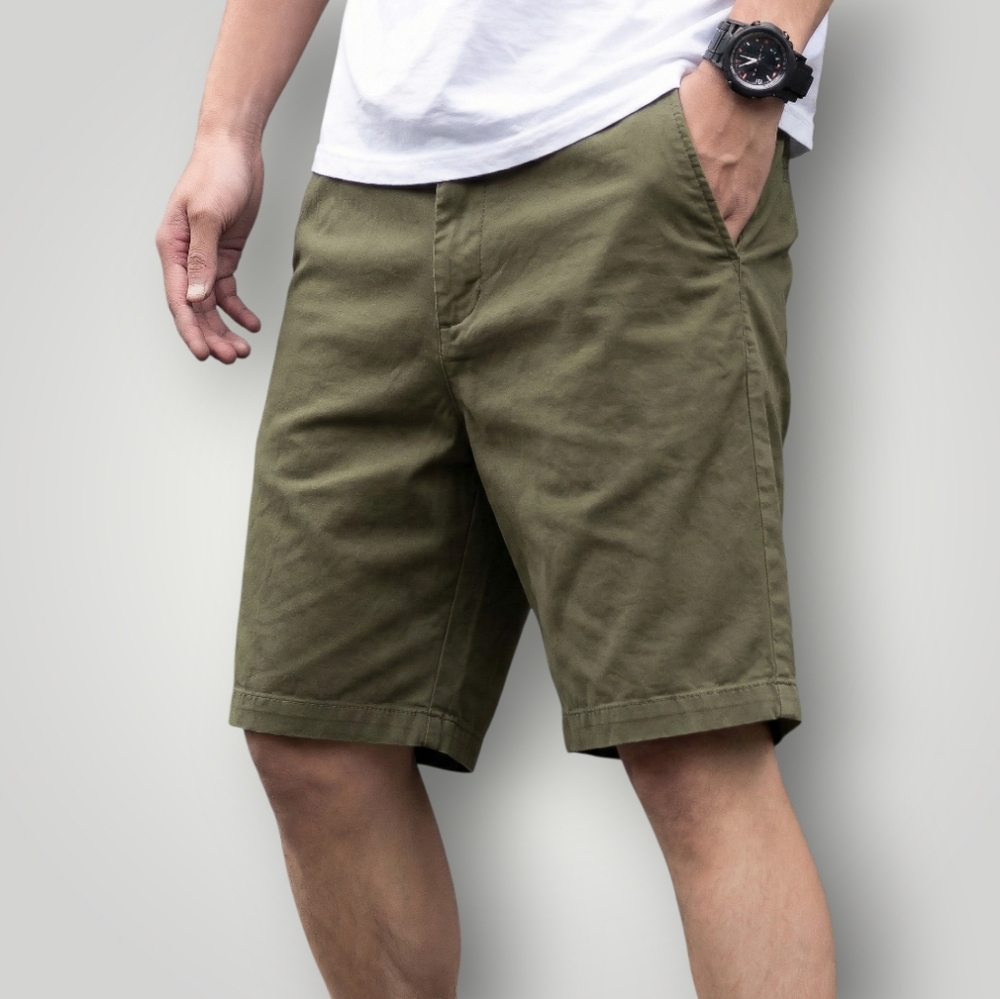 Banana Republic 38 Olive Army Green Slim Fit Chino Shorts Military Gorpcore‎